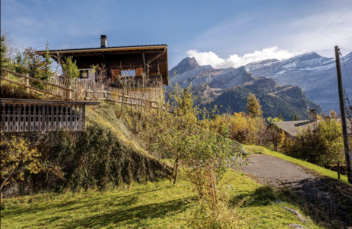 View from the two-bedroom Alps Chalet