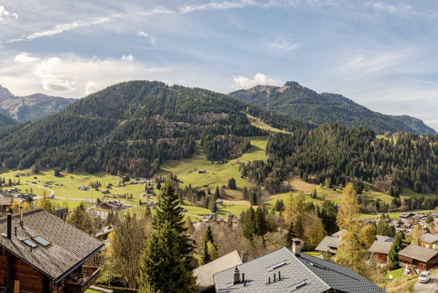 Summer Alpine landscape near Les Diablerets